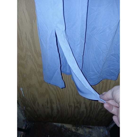 Double Zero Lovely Large Dress Womens Size Large Blue Sleeveless Side Slits - Picture 11 of 12